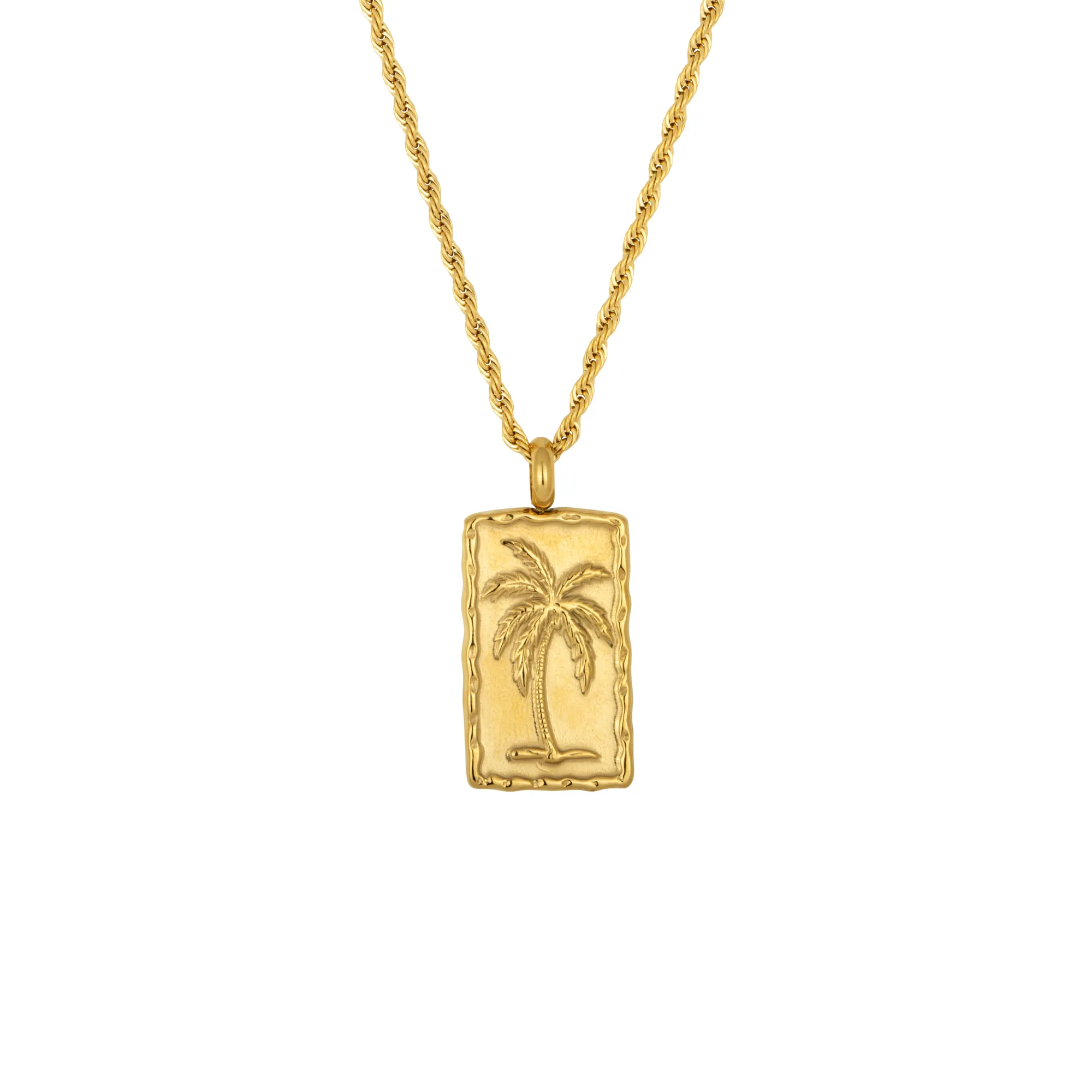 Palm Tree Pendant - Gold