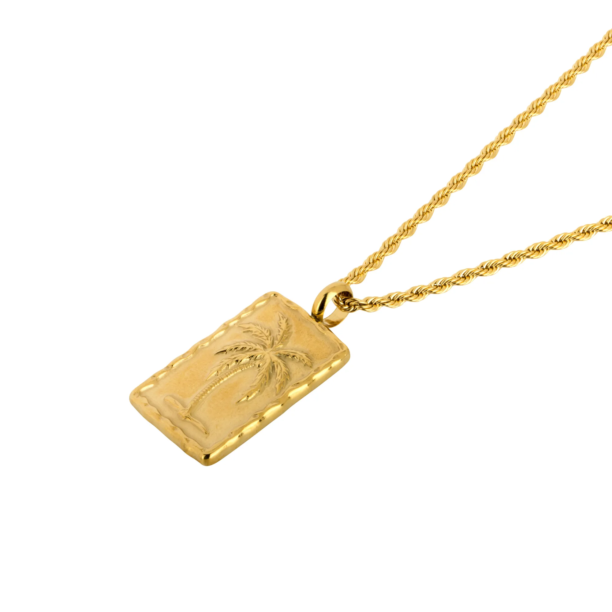 Palm Tree Pendant - Gold