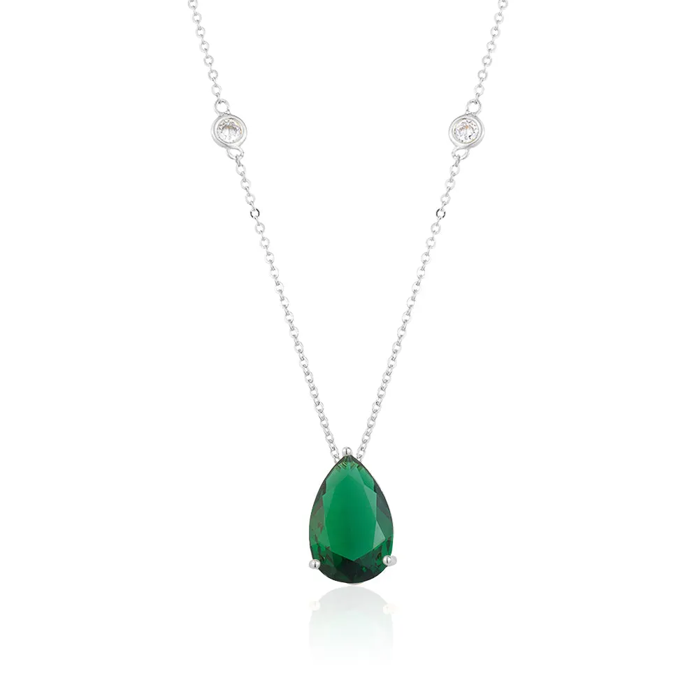 PEAR SHAPE SOLITAIRE NECKLACE