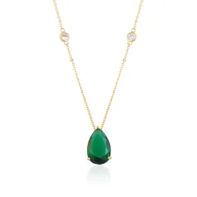 PEAR SHAPE SOLITAIRE NECKLACE