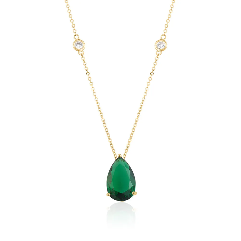 PEAR SHAPE SOLITAIRE NECKLACE