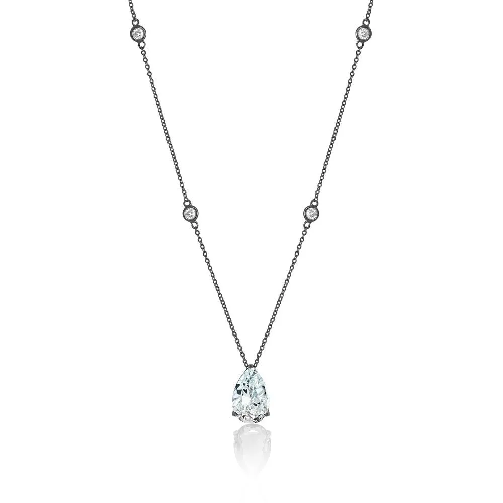 PEAR SHAPE SOLITAIRE NECKLACE