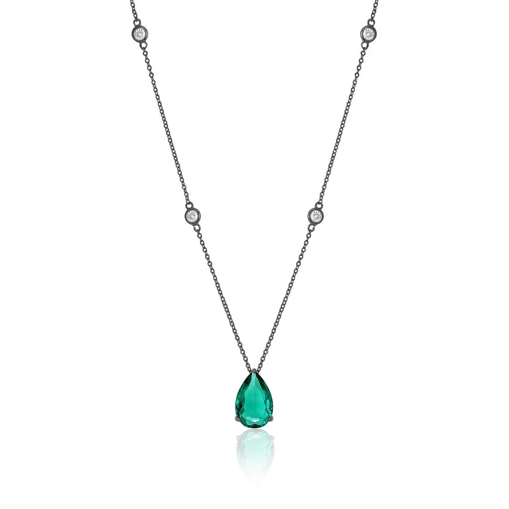 PEAR SHAPE SOLITAIRE NECKLACE