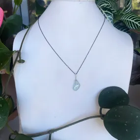 Pendulum Dots free form aquamarine necklace