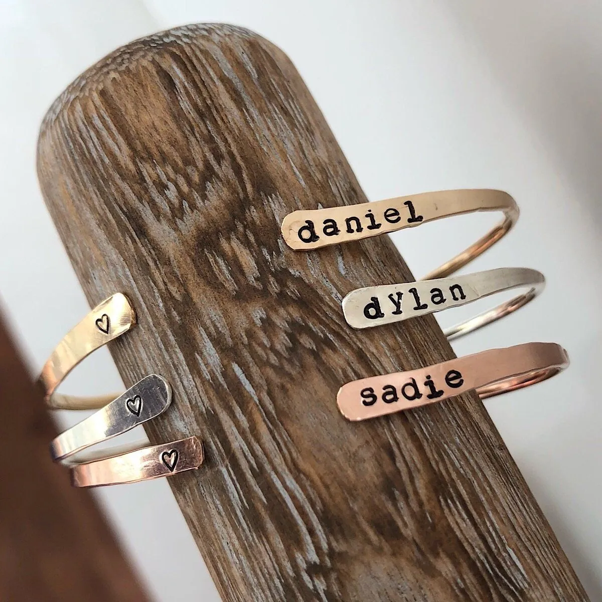 Personalized Open Thin Cuffs