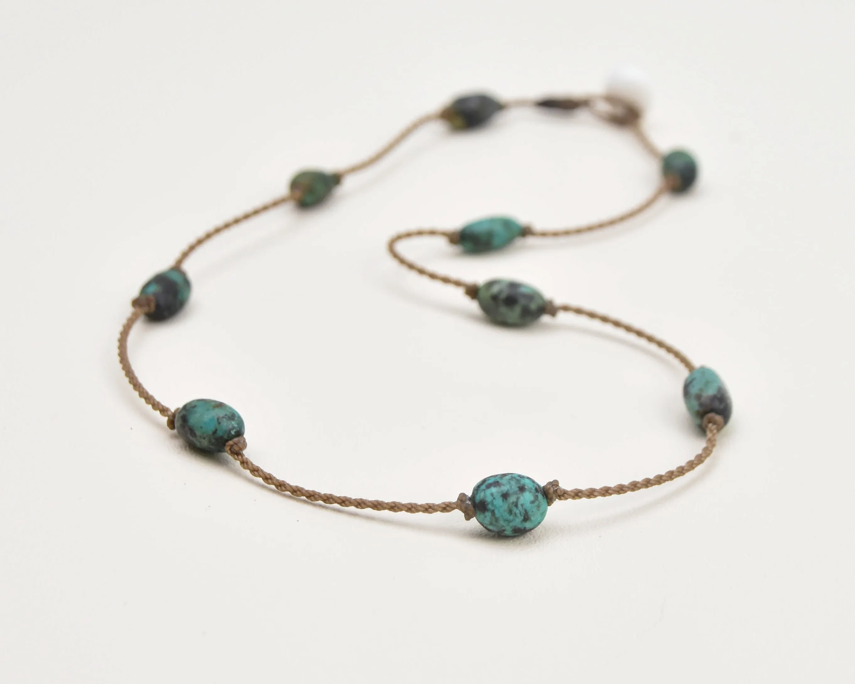 Princess Necklace-1041-Hubei Turquoise Nugget