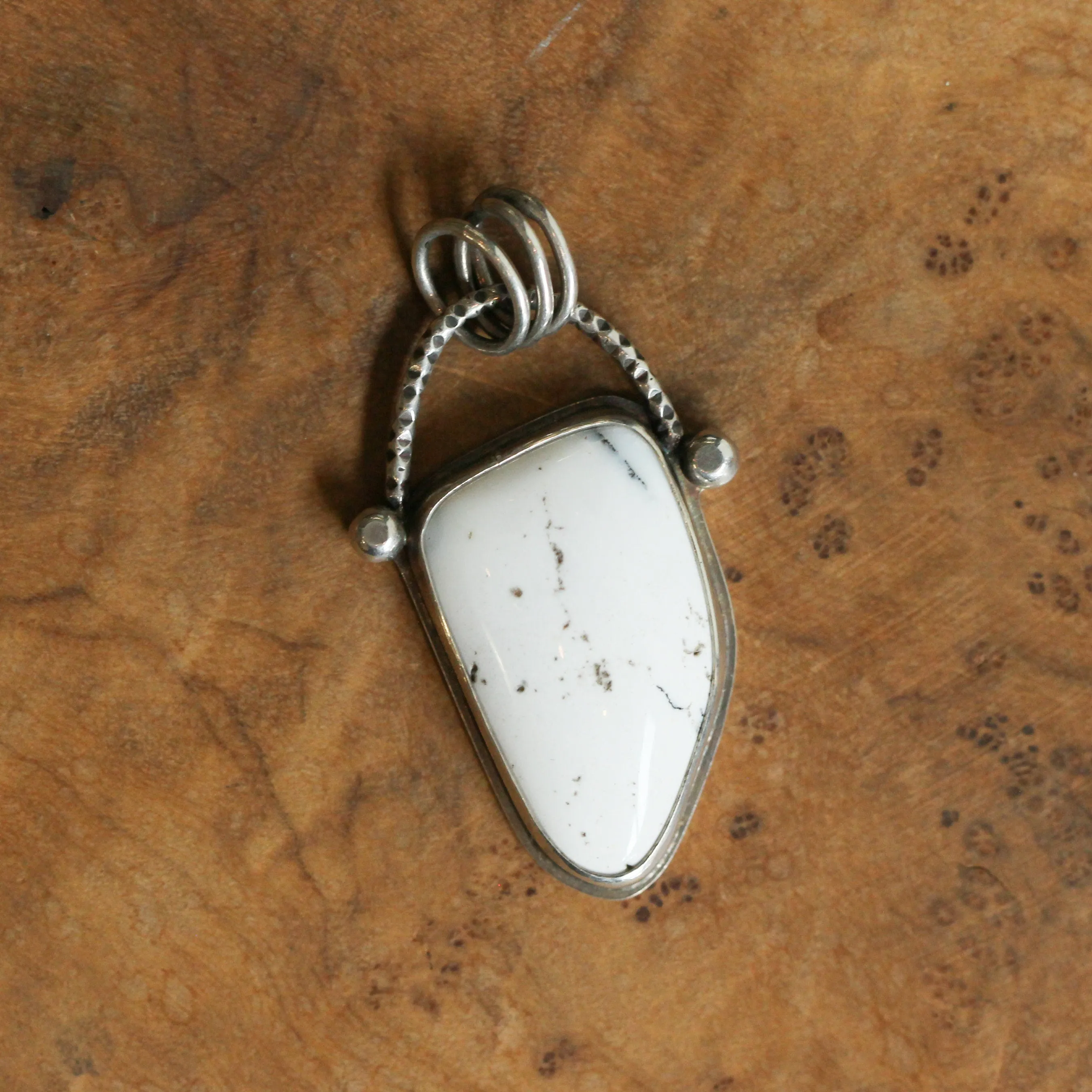 Ready to Ship - Dendritic Opal Pendant - Ooak Silversmith Pendant - Dendritic Opal Necklace