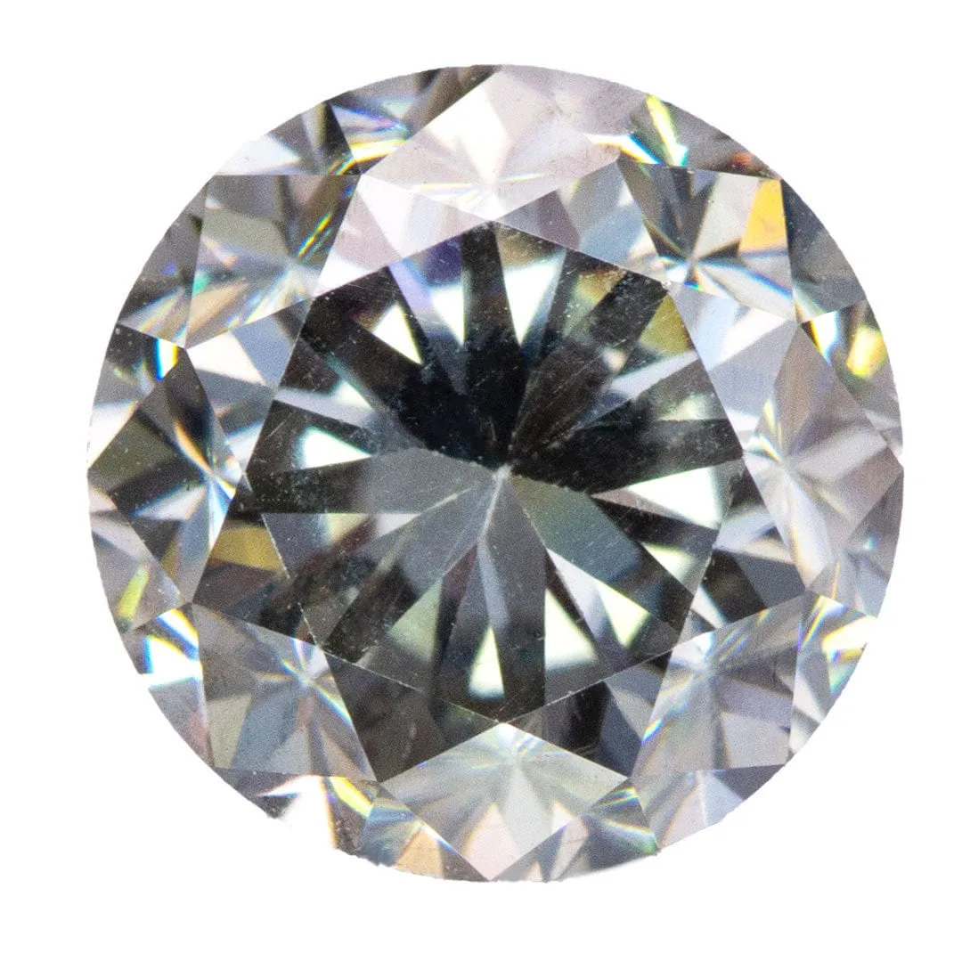 Round Gray Moissanite Loose Stone