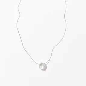 Shyla Faux Pearl Necklace | Silver