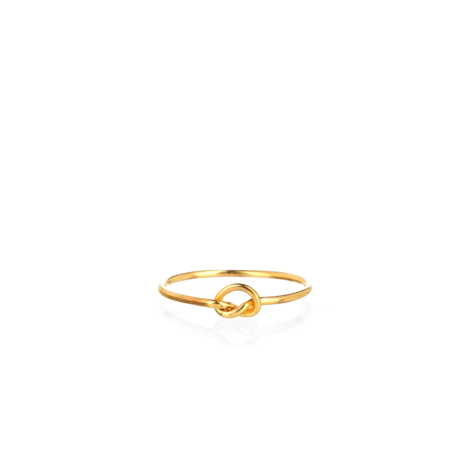 Single Love Knot Ring, Sterling Silver Valentines Day Gift,