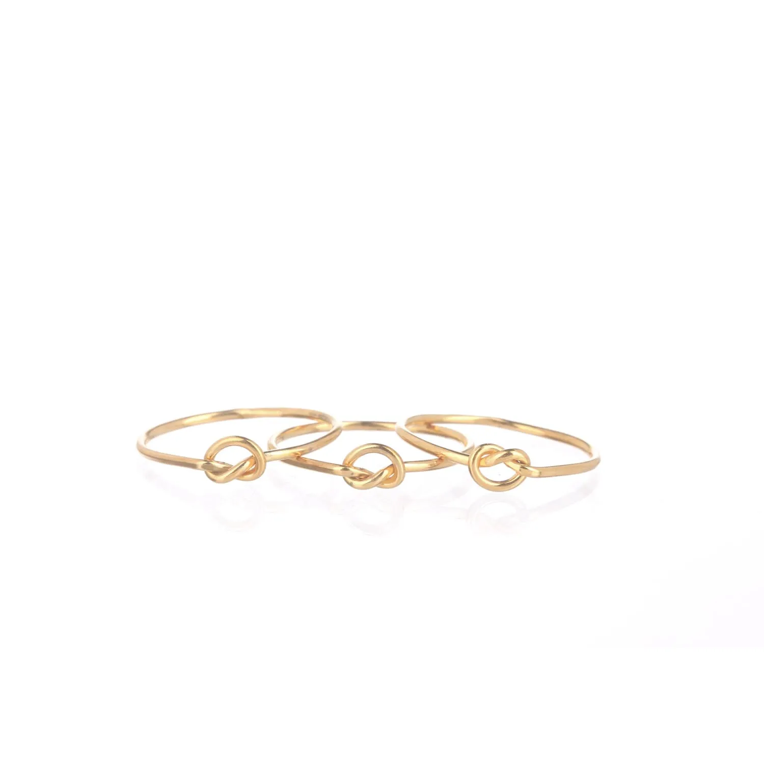 Single Love Knot Ring, Sterling Silver Valentines Day Gift,