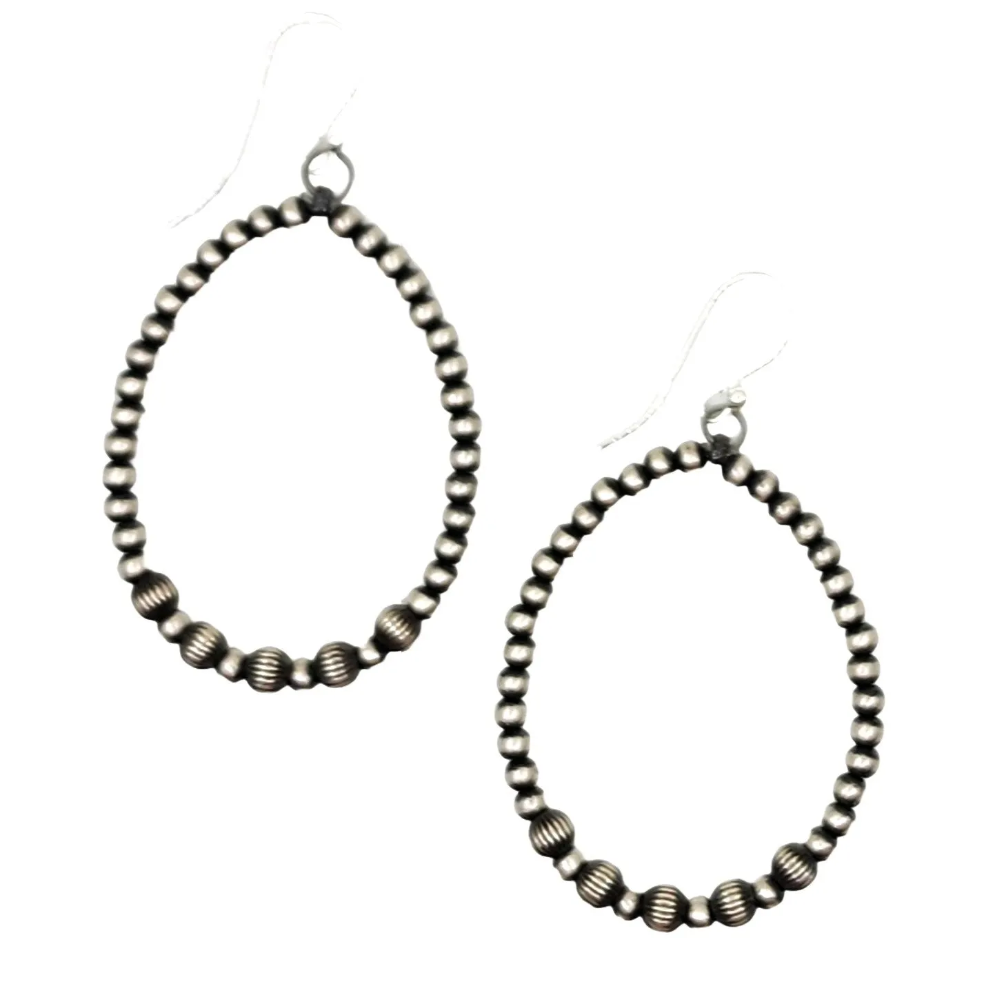 Sterling Silver Bench Beads Earrings