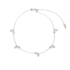 Sterling Silver Trillion Charm Necklace