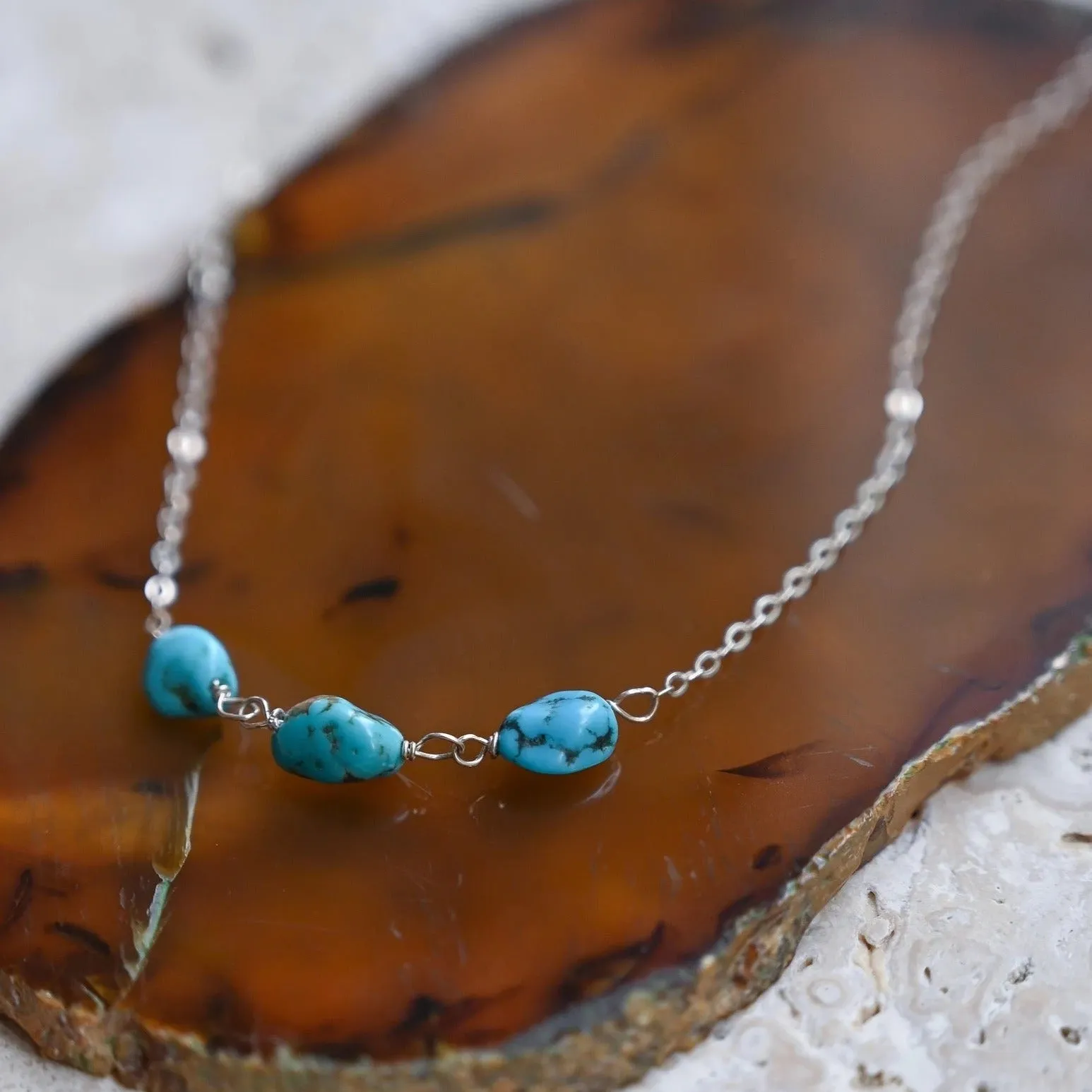 Stone Of Truth Turquoise Silver Necklace