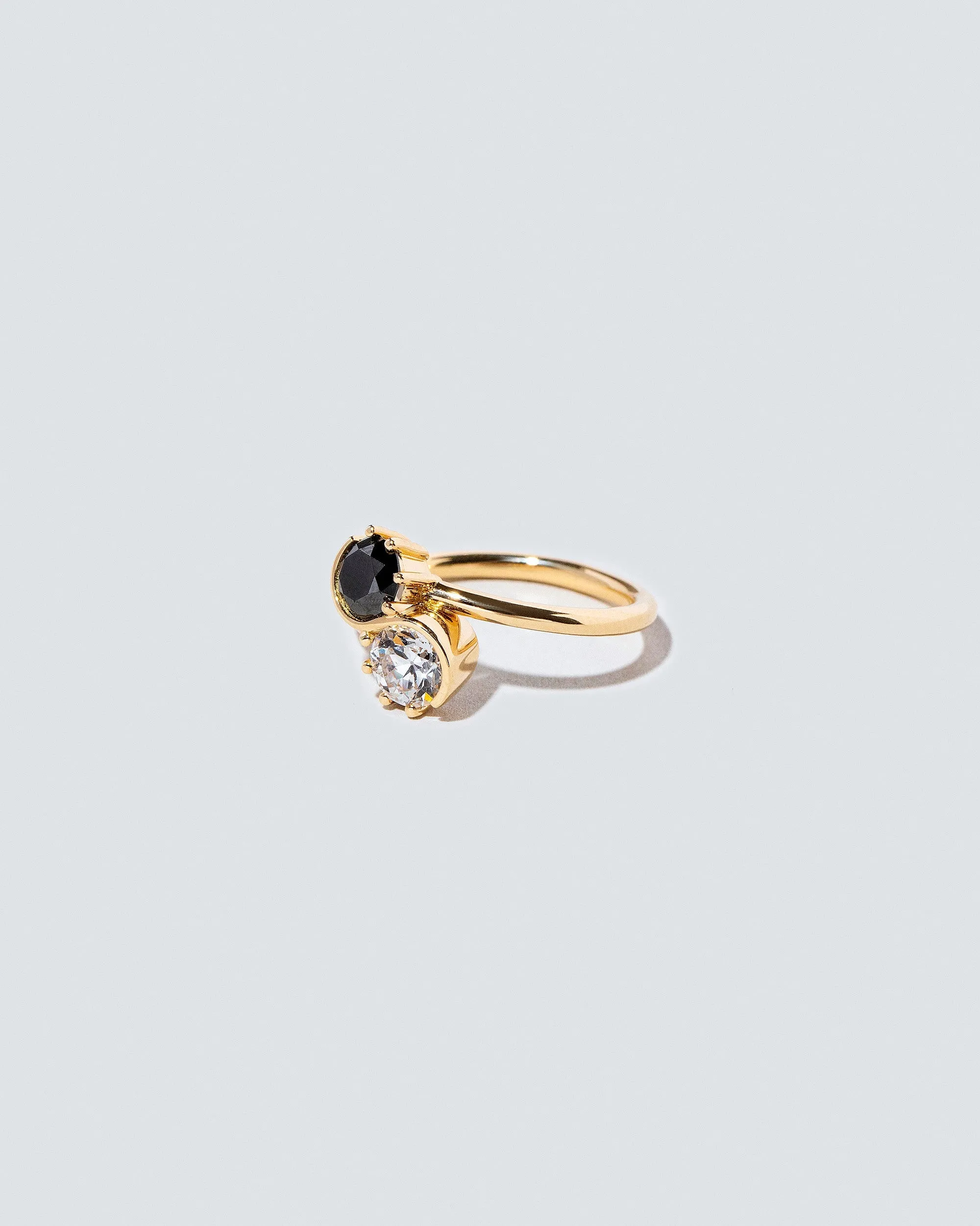 Sun & Moon Union Ring - Black & White Diamond