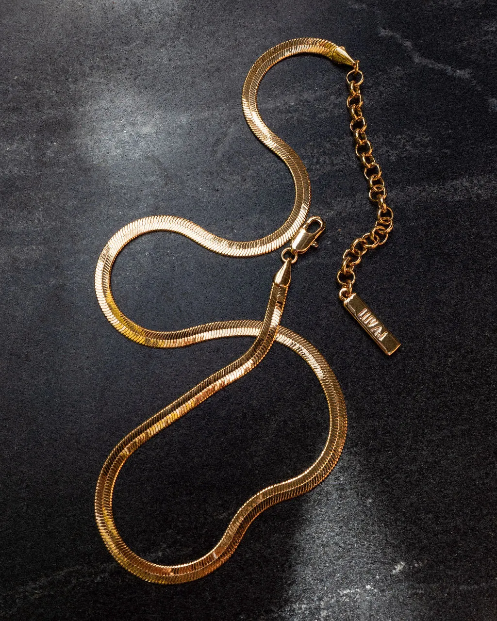 The Classique Herringbone Chain- Gold