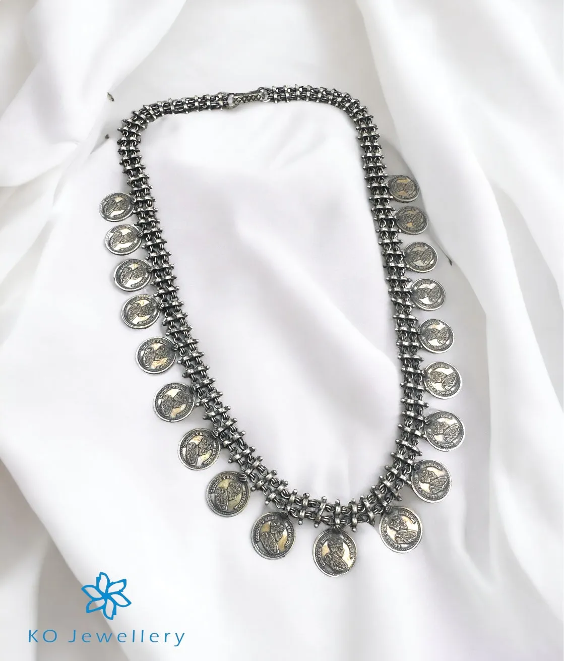 The Victoria Coin Silver Antique Necklace