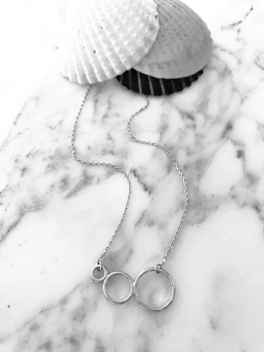 Three Ring Bubble Necklace