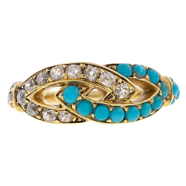 Victorian Turquoise & Diamond Ring