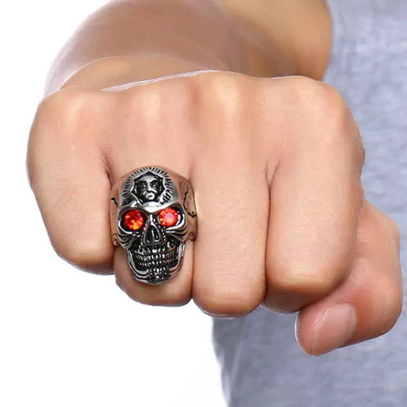 Vintage Crackle Ghost Head Ring