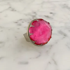 WHEATON statement pink cocktail ring