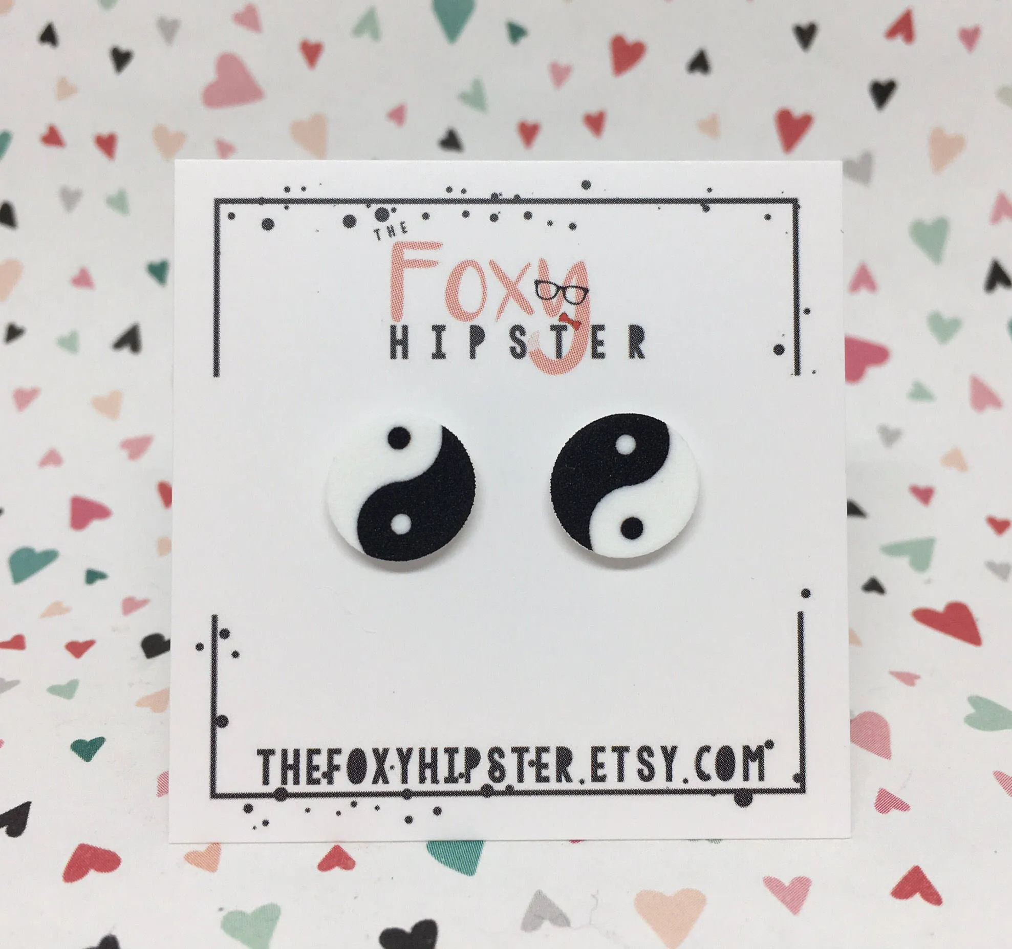 Yin Yang Stud Earrings