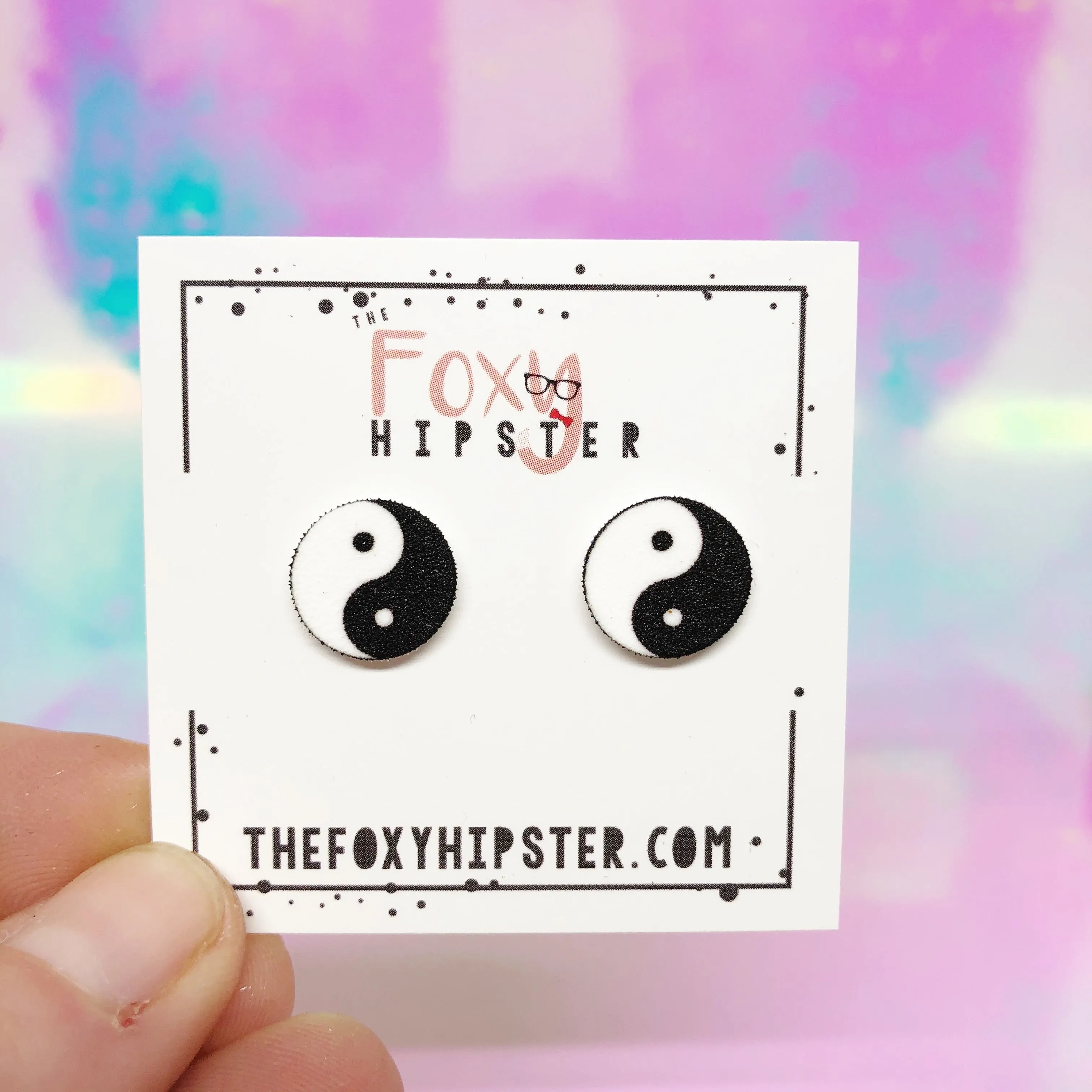 Yin Yang Stud Earrings