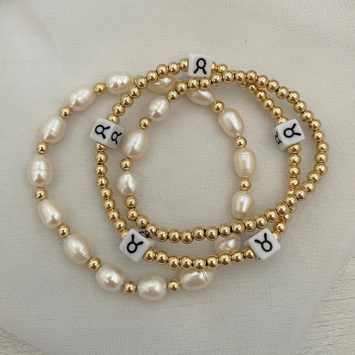 Zodiac Classic Bead Bracelet 14kt Gold Fill