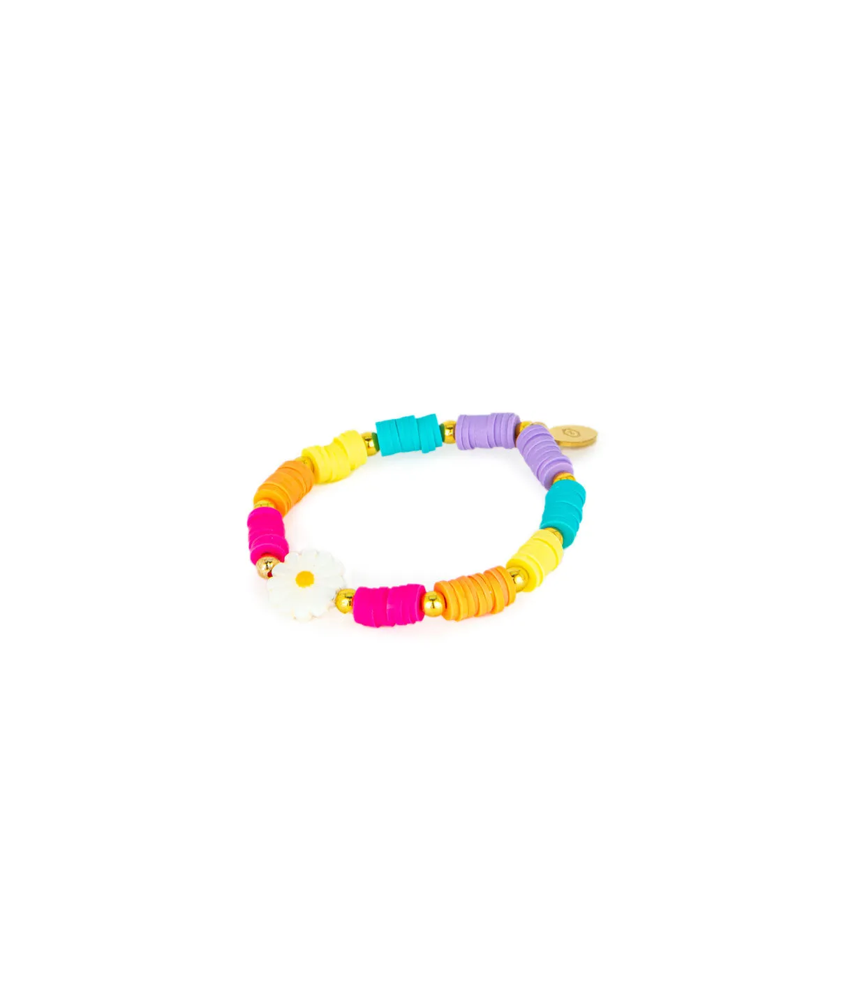 Zomi Daisy Smileys Stretch Bracelet